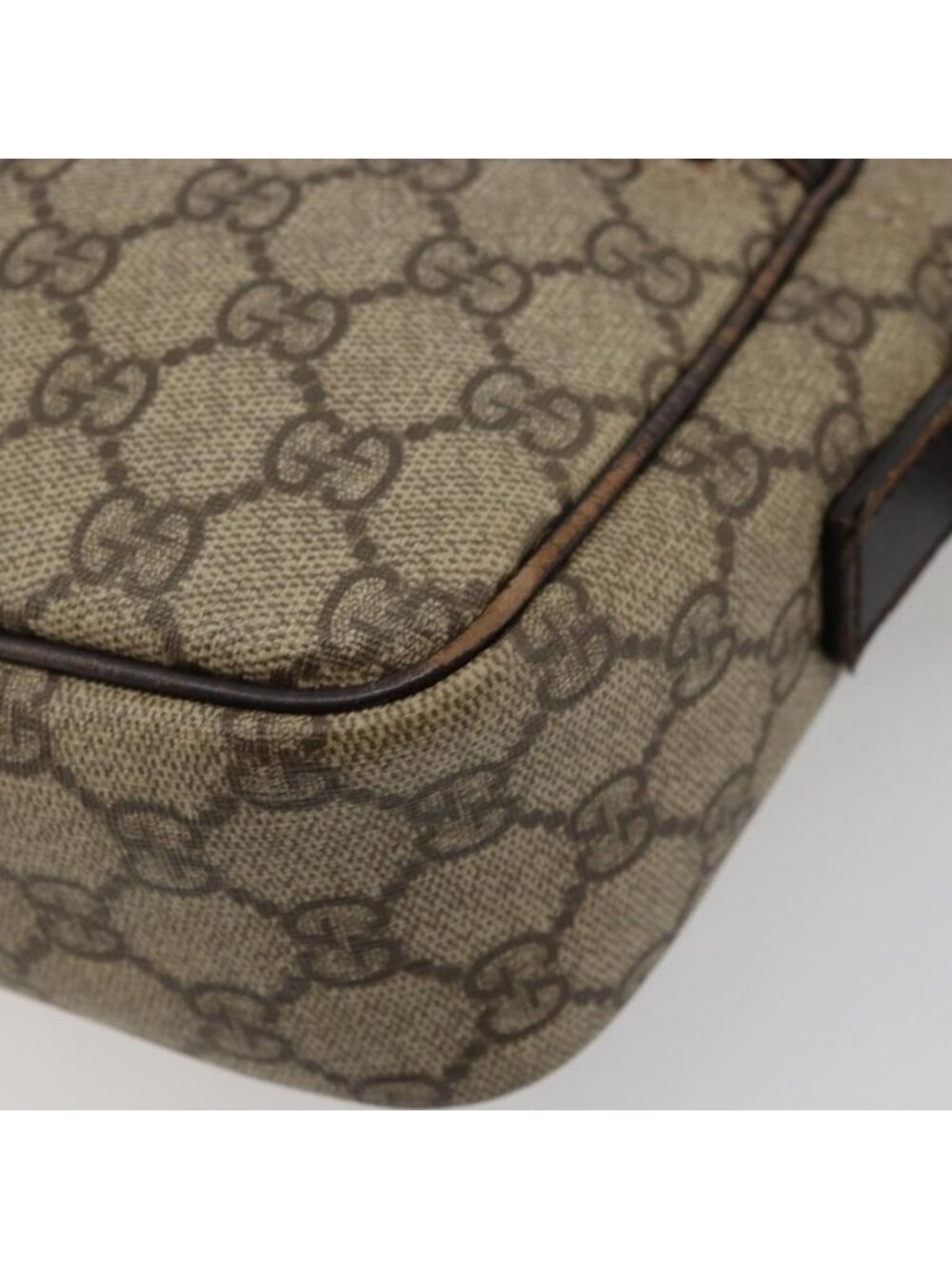 Authentic GUCCI GG Supreme Shoulder Bag PVC Beige Silver 114291 - Picture 2 of 16